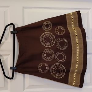 Talbot Embroidered Skirt, Fully Lined, Sz 6
